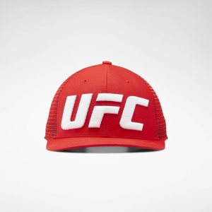 Czapka Męskie Reebok UFC Logo Trucker Czerwone PL 48VRYBK